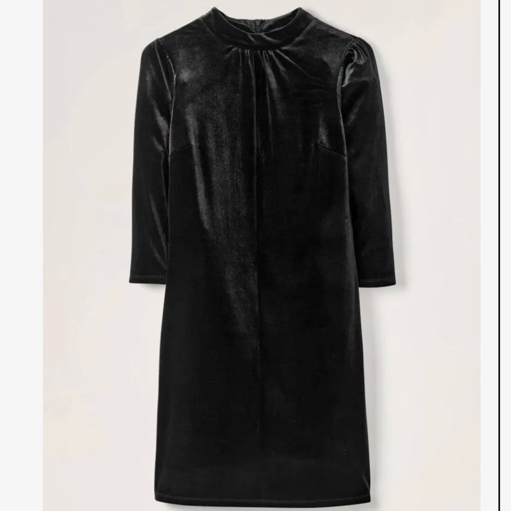 BODEN Livia Velvet Shift Dress - Picture 11 of 12